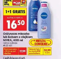 Odżywcze mleczko lub balsam z olejkiem Nivea, 400 ml
