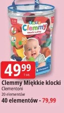 Clemmy Miękkie klocki Clementoni 40 elementów