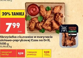 Skrzydełka z kurczaka w marynacie ziołowo-paprykowej Czas na Grill