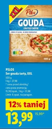 Pilos Ser gouda tarty, XXL