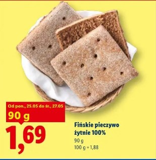 Fińskie pieczywo żytnie 100%