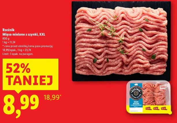 Rzeznik Mieso mielone z szynki, XXL