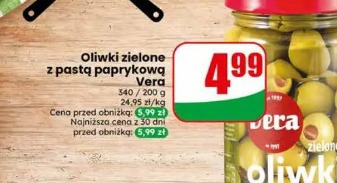 Oliwki zielone z pastą paprykową Vera
