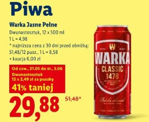 Warka Jasne Pełne