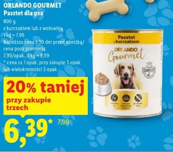 Orlando Gourmet Pasztet dla psa