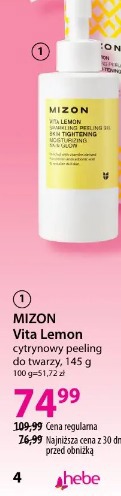 Mizon Vita Lemon cytrynowy peeling do twarzy