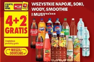 Wszystkie napoje, soki, wody, smoothie i musy