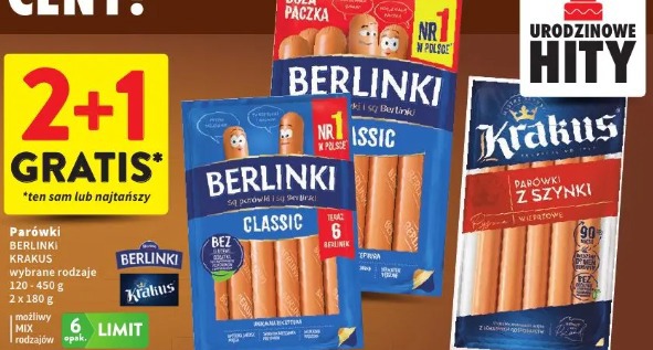 Parówki Krakus z szynki