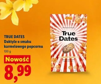 True Dates Daktyle o smaku karmelowego popcornu