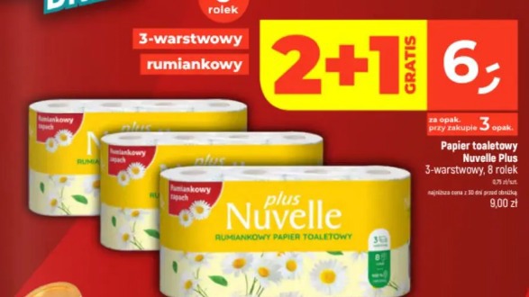 Papier toaletowy Nuvelle Plus 3-warstwowy