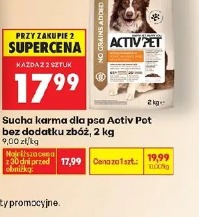 Sucha karma dla psa Activ Pet bez dodatku zbóż