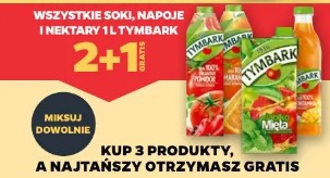 Wszystkie soki, napoje i nektary 1L Tymbark