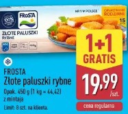 Frosta Złote paluszki rybne 1+1 gratis