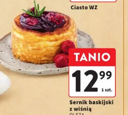 Sernik baskijski z wiśnią OLSZA