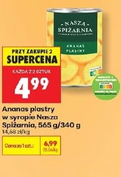 Ananas plastry w syropie Nasza Spiżarnia