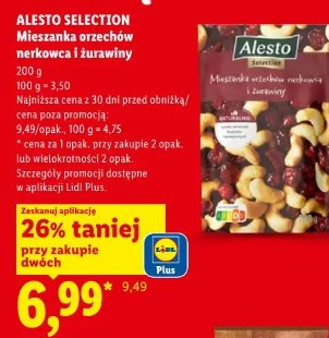 Alesto Selection Mieszanka orzechów nerkowca i żurawiny