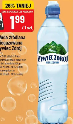 Woda źródlana niegazowana Żywiec Zdrój