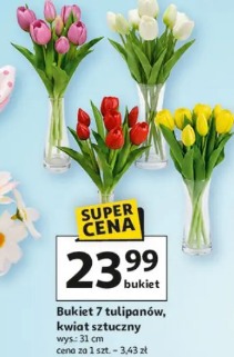 Bukiet 7 tulipanów, kwiat sztuczny