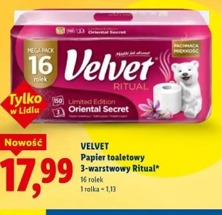 Velvet Papier toaletowy 3-warstwowy Ritual