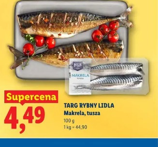 Targ Rybny Lidla Makrela, tusza