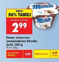 Deser mleczno-czekoladowy Monte Zott