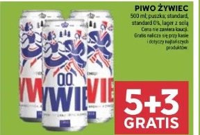 Piwo Żywiec 5+3 gratis