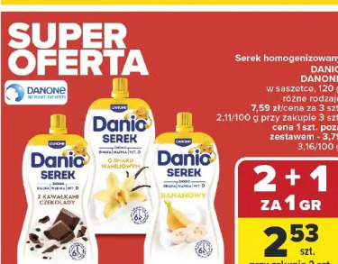 Serek homogenizowany DANIO DANONE