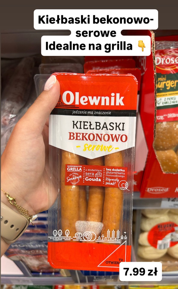 Olewnik Kiełbaski bekonowo-serowe