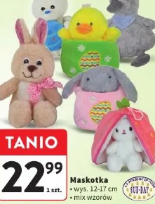 Maskotka wys. 12-17 cm mix wzorów