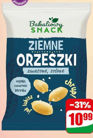 Orzeszki ziemne smażone solone Bakaliowy Snack