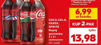 Coca-Cola, Fanta, Sprite Napój gazowany 2 x 2 l opakowanie