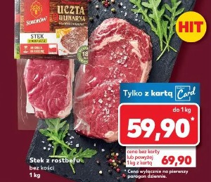 Stek z rostbefu bez kości