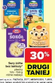 Sery żółte bez laktozy plastry HOCHLAND