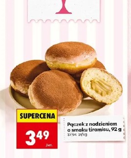 Pączek z nadzieniem o smaku tiramisu