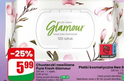 Chusteczki nawilżane Pure Fresh Glamour