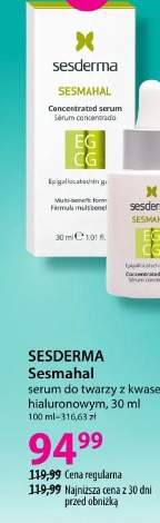SESDERMA Sesmahal serum do twarzy z kwasem hialuronowym