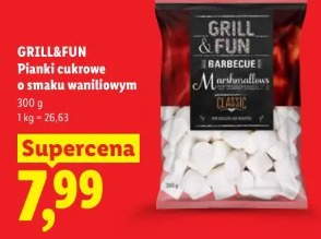 Grill&Fun Pianki cukrowe o smaku waniliowym