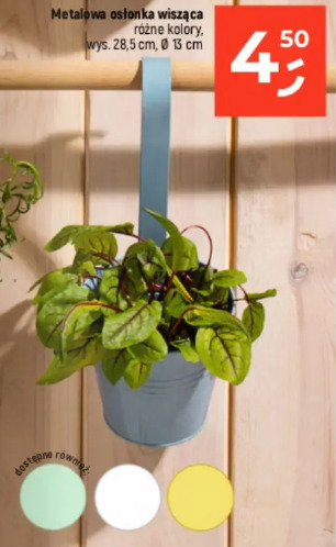 Metalowa osłonka wisząca