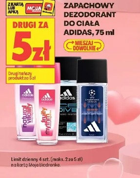 Zapachowy dezodorant do ciała Adidas, 75 ml