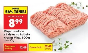 Mięso mielone z indyka na kotlety Kraina Mięs