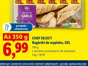 Chef Select Bagietki do wypieku, XXL