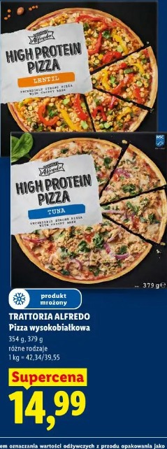 Trattoria Alfredo Pizza wysokobiałkowa