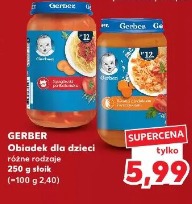 Gerber Obiadek dla dzieci różne rodzaje 250 g słoik