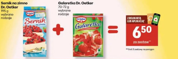Sernik na zimno Dr. Oetker + Galaretka Dr. Oetker