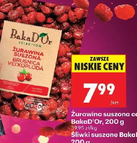 Żurawina suszona cała BakaD'Or, 200 g