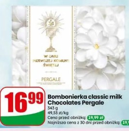 Bombonierka classic milk Chocolates Pergale
