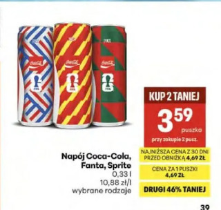 Napój Coca-Cola, Fanta, Sprite
