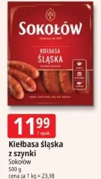 Kiełbasa śląska z szynki Sokołów