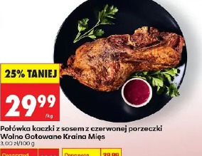 Połówka kaczki z sosem z czerwonej porzeczki Wolno Gotowane Kraina Mięs