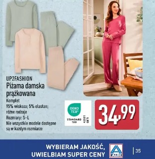 Up2fashion Piżama damska prążkowana